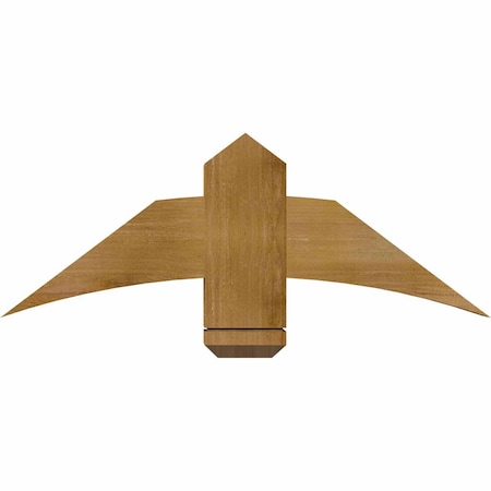 Ekena Millwork Bellingham Rough Sawn Timber Gable Bracket, Western Red Cedar, 36"W x 13"H x 4"D x 6"F, 9/12 Pitch GBW036X13X0406BEL00RWR